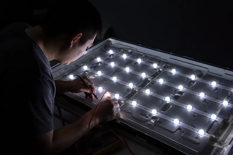 Başakşehir – LED arka aydınlatma test aşaması