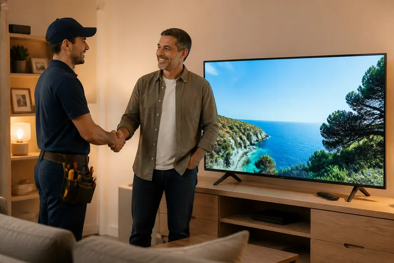 Pendik – Müşteri teslim – çalışan TV ekranı